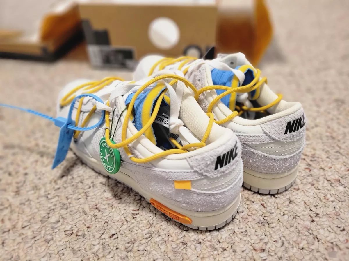 Nike Dunk Low x Off White Lot 34 of 50 size 9.5 eBay