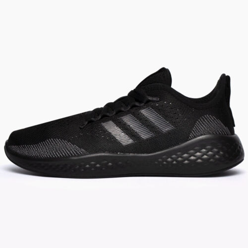 Adidas FluidFlow 2.0 Bounce Mens Running Shoe Gym Fitness Workout Trainers Black - Picture 1 of 5