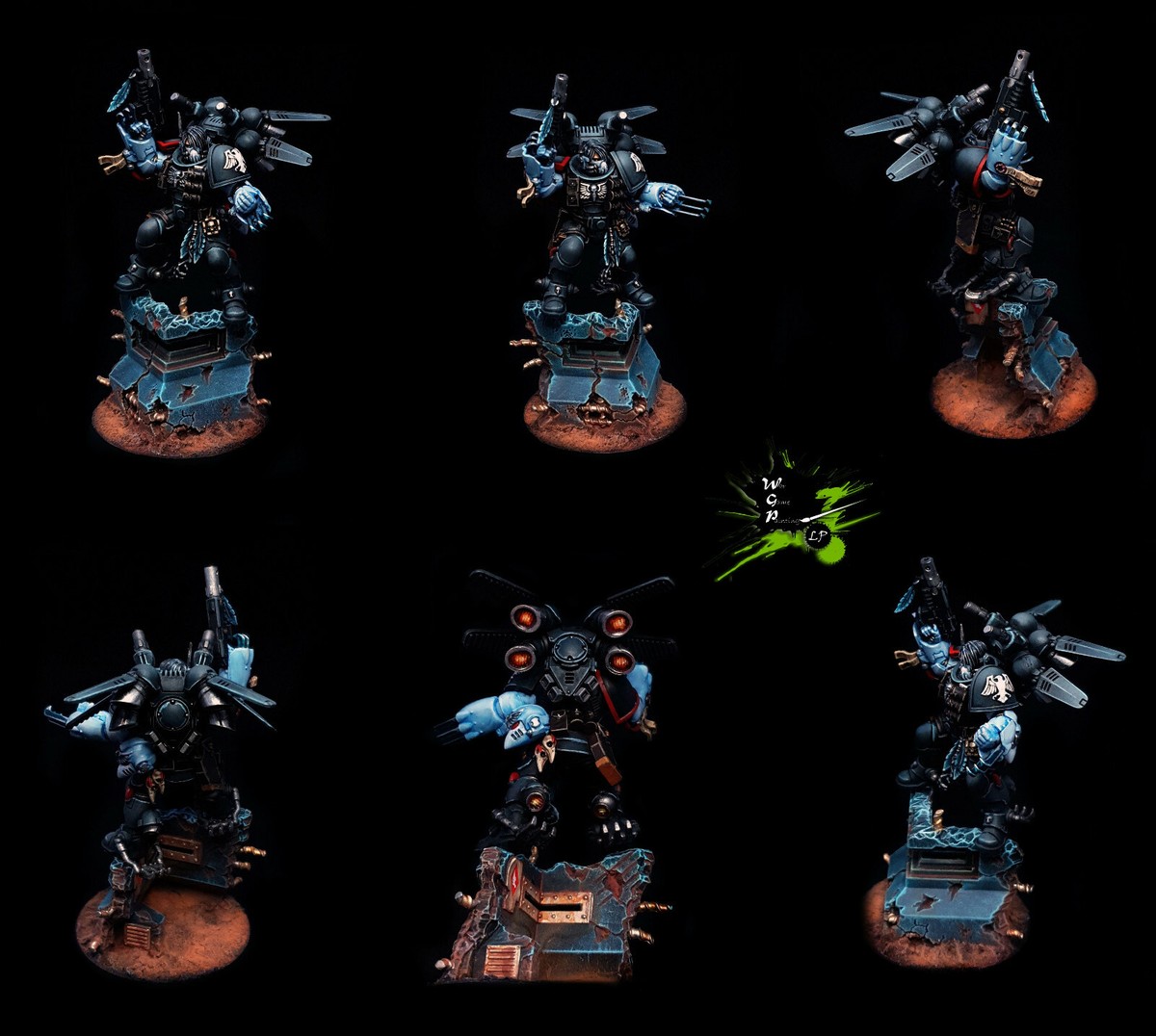 Primaris Techmarine Warhammer 40K - Miniatura Dipinta E Assemblabile - Cavalieri Grigi / Iron Hands