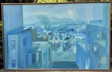 Maurice Lapp Original Painting Art Bay Area Abstract Expressionist Landscape