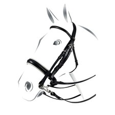 Bridle Équestre De Dressage Pour Mors Et Filet Weymouth Double Bridle