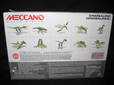 179 PIECES MECCANO BUILDING DINOSAURS MAKER SYSTEMS SPIN MASTER