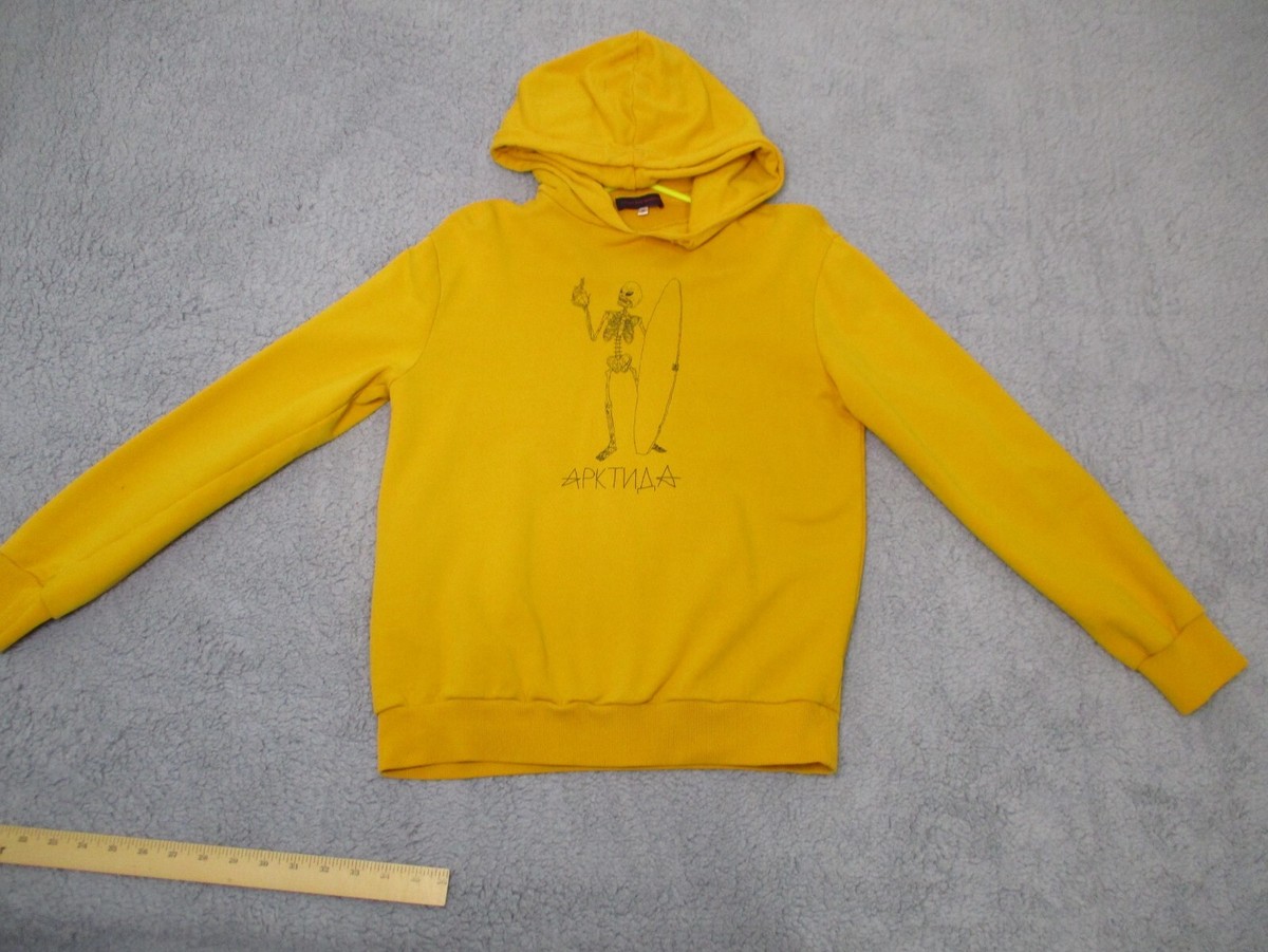 Gosha Rubchinskiy Hoodie Mens Medium Skull Skeleton Yellow - Main Image