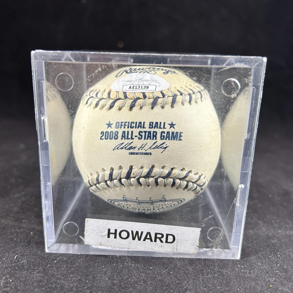 RYAN HOWARD RAWLINGS 2008 YANKEE STADIUM ALL-STAR GAME SIGNED BASEBALL JSA COA - Image 4 of 4
