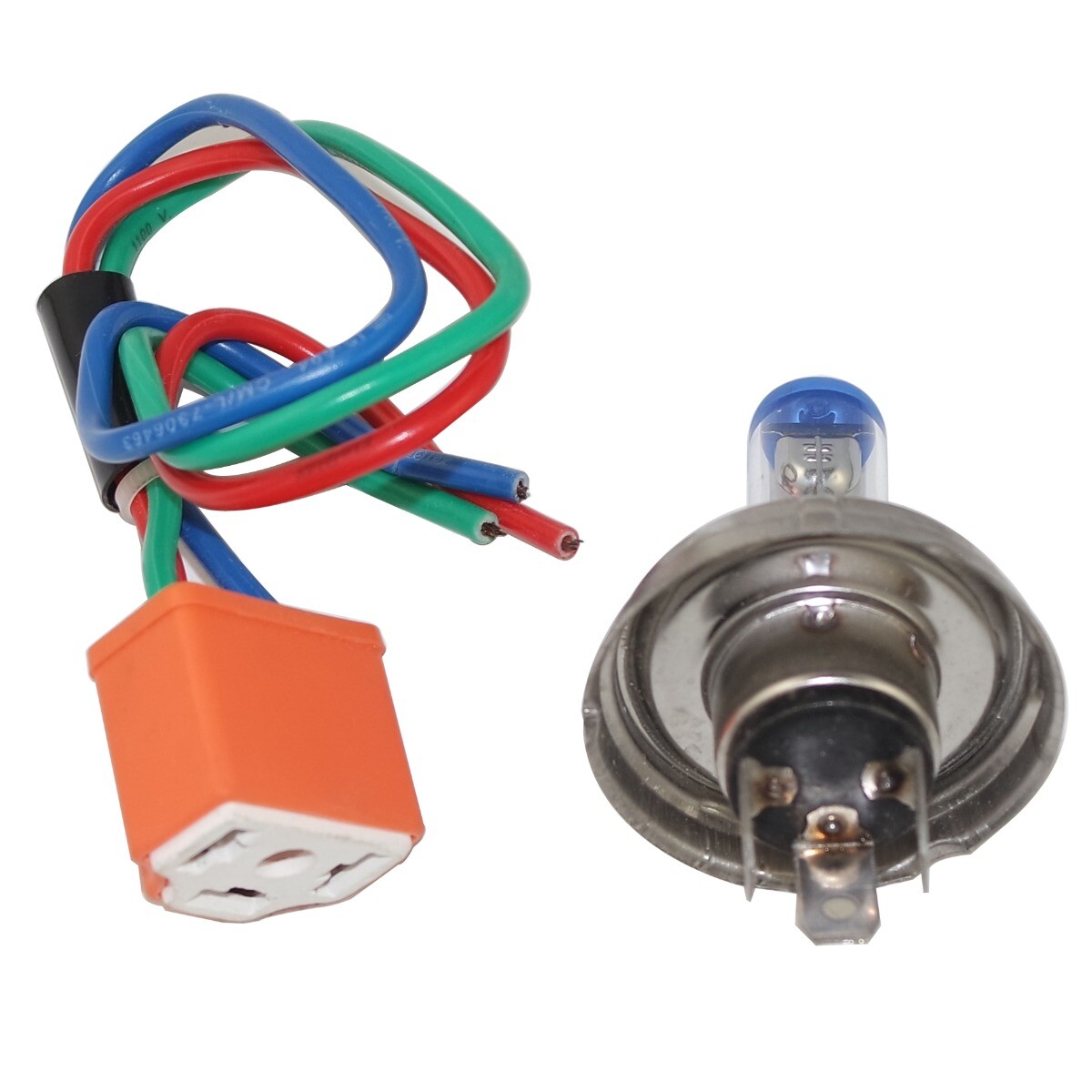 Headlight Headlamp Bulb Holder Plug With H4 12 Volt 100/130W P45T BULB