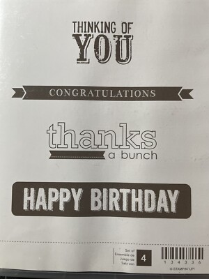 Stampin Up SU Stempelset Occasions 4 You HAPPY BIRTHDAY