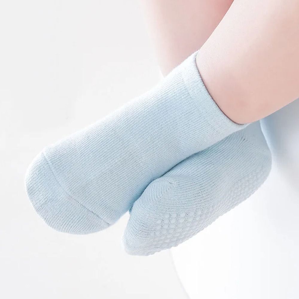 SAOLA 6 Paia Calzini alla Caviglia in Morbido Cotone Suola in Gomma Calzini Antiscivolo Bambino per Bambini