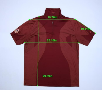 リー Nike Golf Burgundy 2007 PGA Championship Short Sleeve 1/4 Zip Polo