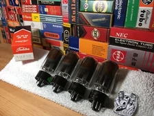 4x ToshibaJapan OO DualGetter 5U4 RectifierTubes /Special Star Series /NOS Quad