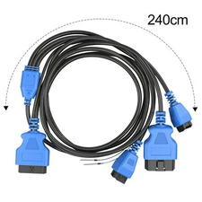 VDIAGTOOL Fit for Chrysler Doge 12Pin+8Pin Connector OBD2 Cable Scanner Adapter 