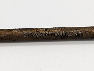 Antique Mechanical Pencil Neal Blun Co Savannah Georgia Worn Metal Advertising