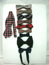 BOWTIES--10 pcs---Clip-On/Hand Tie--Adult/Child--Asst Colors/Royal--Vintage/Orig