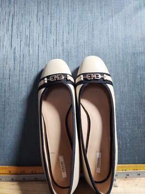 Geox Womens Ballerinas | Wistrey Woman Sand And Black
