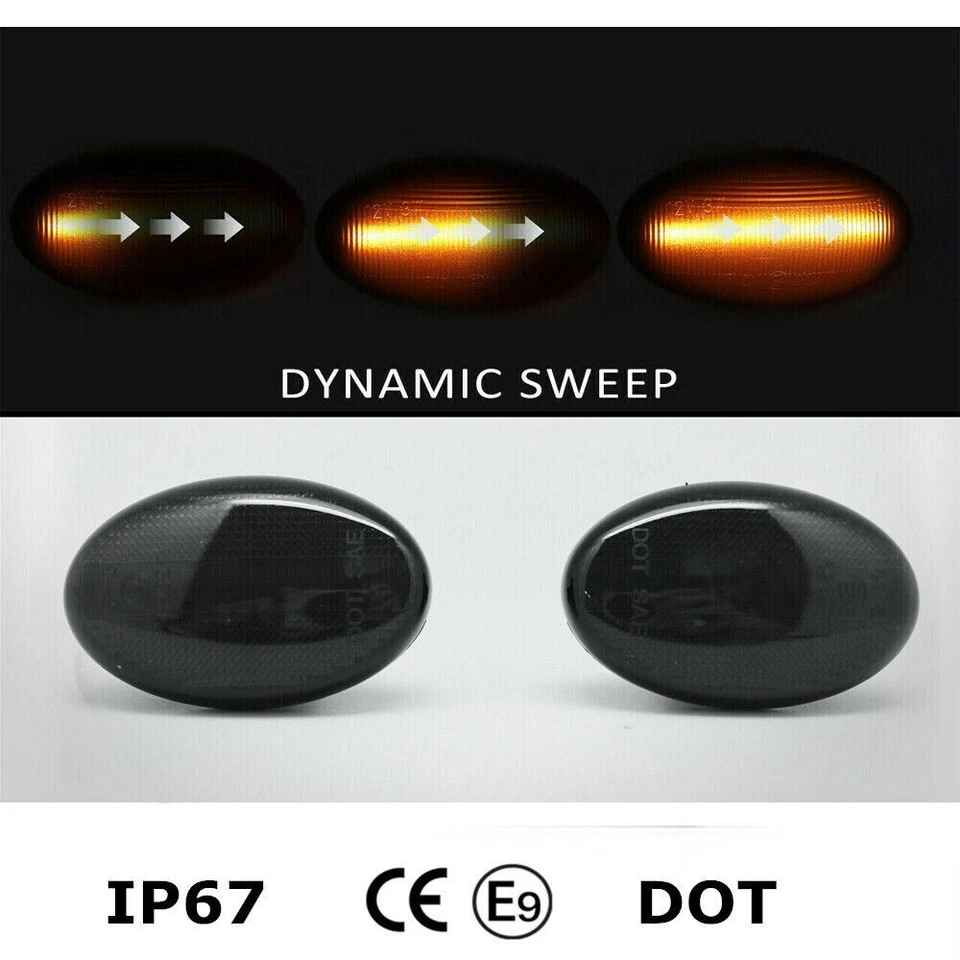For 2008 2009 2010-2019 Subaru Forester/Impreza Dynamic LED Side Marker Light 2x Foto 4 de 4