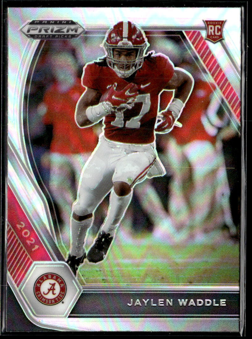 2021 Panini Prizm Draft Picks Jaylen Waddle Silver Prizm Rookie RC #103