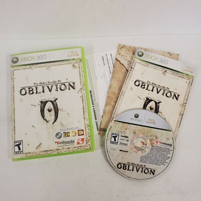 Bethesda The Elder Scrolls IV: Oblivion - Microsoft Xbox 360, 2006 W/ Poster