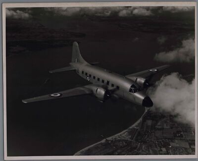VICKERS VARSITY OVER SOLENT GROSSES VINTAGE ORIGINAL CHARLES E BROWN FOTO RAF