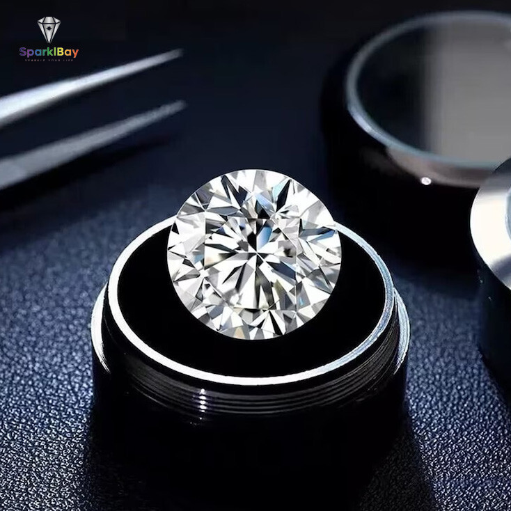 White Lab Grown Loose cvd Diamond, 3.8MM, Chemical Vapour Deposition