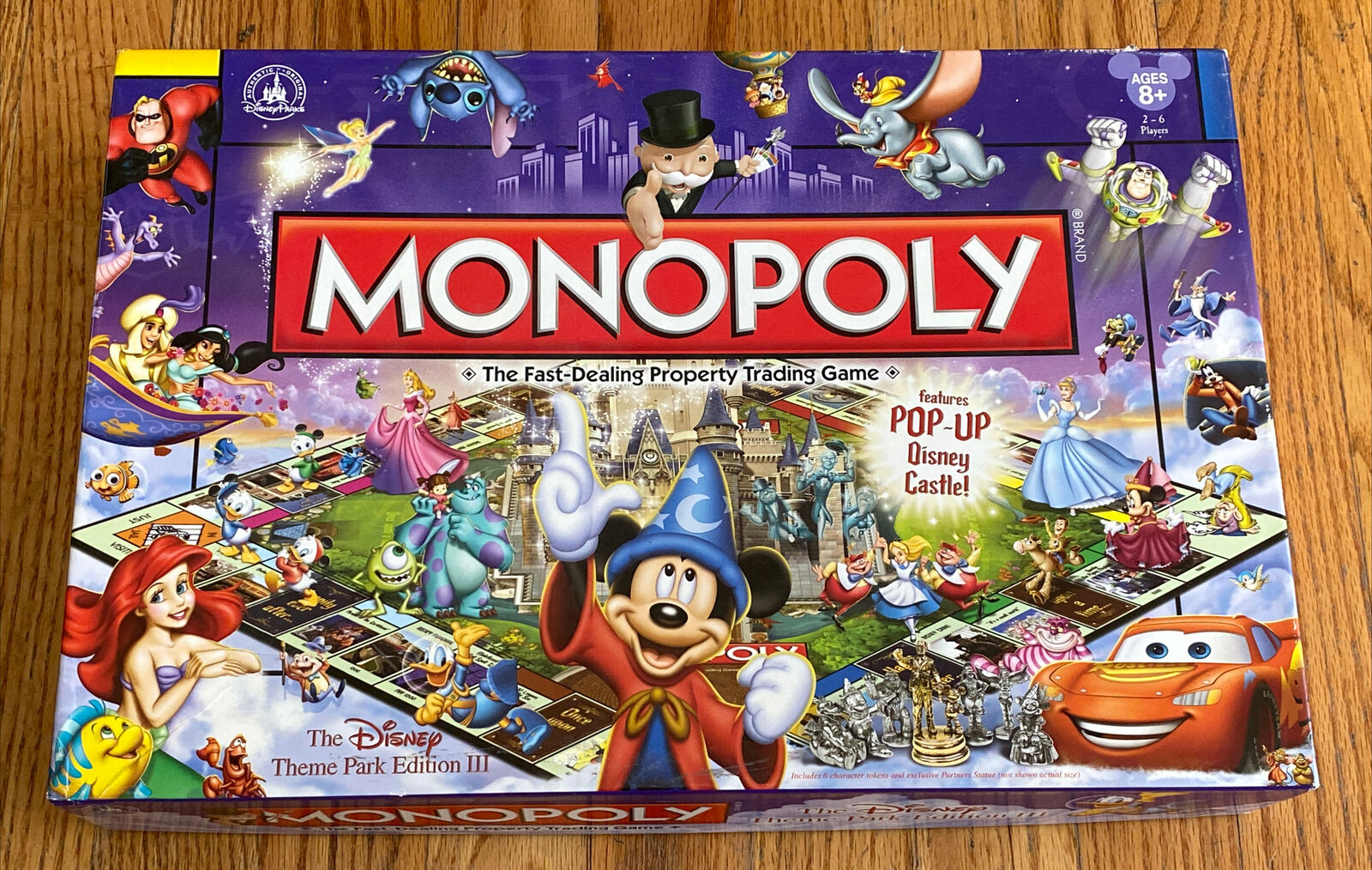 Optimaal Defilé Authenticatie Monopoly Disney Theme Park Edition III w/ Pop-Up Castle COMPLETE! Board  Game | eBay
