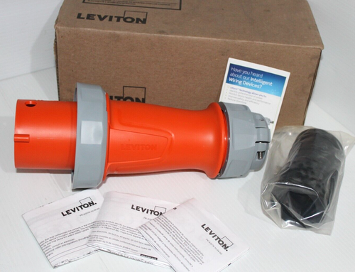 ⭐NEW IN BOX⭐LEVITON 4100P12W 100-Amp PLUG 4100P12WLEV 100A 125/250V 3P 4W - Picture 3 of 24