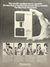Panasonic Way Portable Stereo Cassette Player Vintage Print Ad 1982 **See Descr*