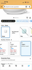 Google Nest WiFi Pro 6E Mesh Router System Wi-Fi 6E 802.11ax 3-Pack Snow