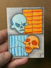 ACEO Original, Happy + Sad, Alcohol Marker Mini Illustration 3.5in x 2.5in — photo 2