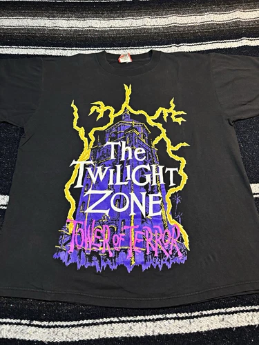 Disney Designs Twilight Zone Tower of Terror T-Shirt Vintage vintage concert t-shirt, vintage, size XL, single stitch, B+ condition
