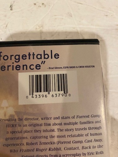 Here (2024) DVD Comedy Drama Tom Hanks Robin Wright Robert Zemeckis - Foto 5 di 5