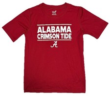 ALABAMA CRIMSON TIDE RED SHORT SLEEVE SHIRT BOYS LARGE 14/16 MADE BY GEN 2