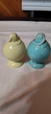 Lu-ray Pastels Green & Yellow Mid Century Modern Salt & Pepper Shakers