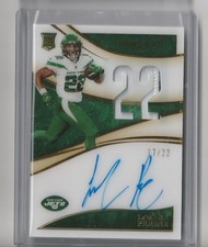 2020 Panini Immaculate La’Mical Perine Immaculate Numbers RPA 17/22 #IN-LMP