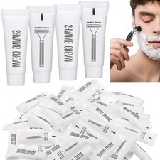 Bulk Travel Size Disposable Shaving Cream 10ml 50 Pack for Hotels Camping