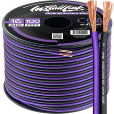 16 AWG Gauge Speaker Wire Cable Stereo, Car or Home Theater, CCA by