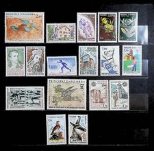 ANDORRE FRANCAIS LOT 17 TIMBRES NEUFS** DE 1979/80. BONNE VALEUR