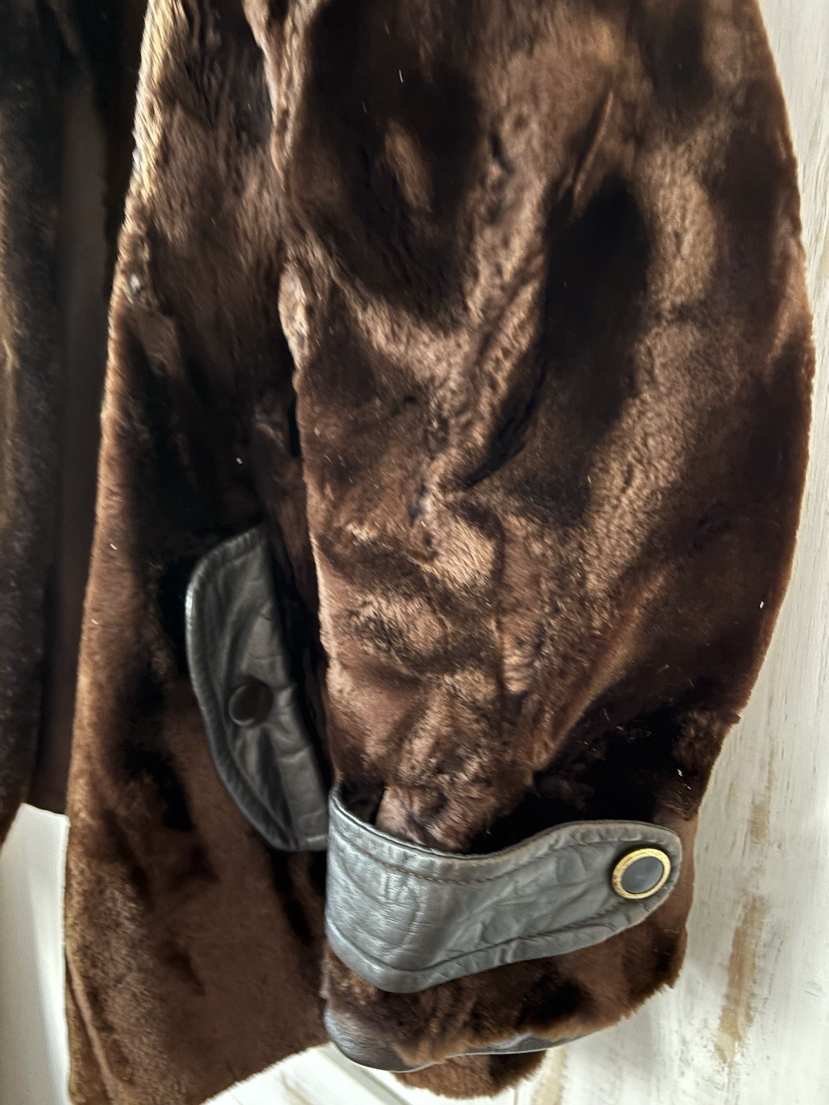 Vintage Genuine Rabbit Fur Jacket Chocolate Brown Excellent Condition RRP £400 image 2