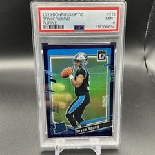 2023 Panini Donruss Optic - Rated Rookie Bryce Young #213 Purple Prizm /50 (RC)