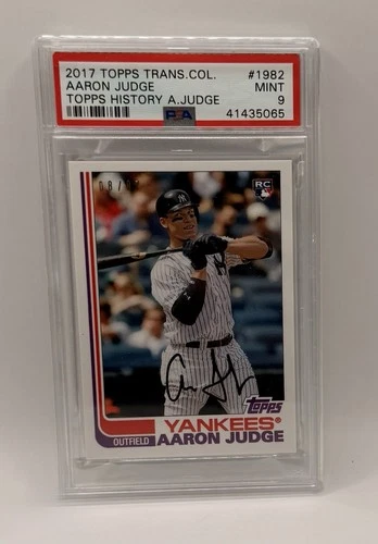 2017 AARON JUDGE RC SP - Topps Transcendent Collection - #1982 - /87 - PSA 9