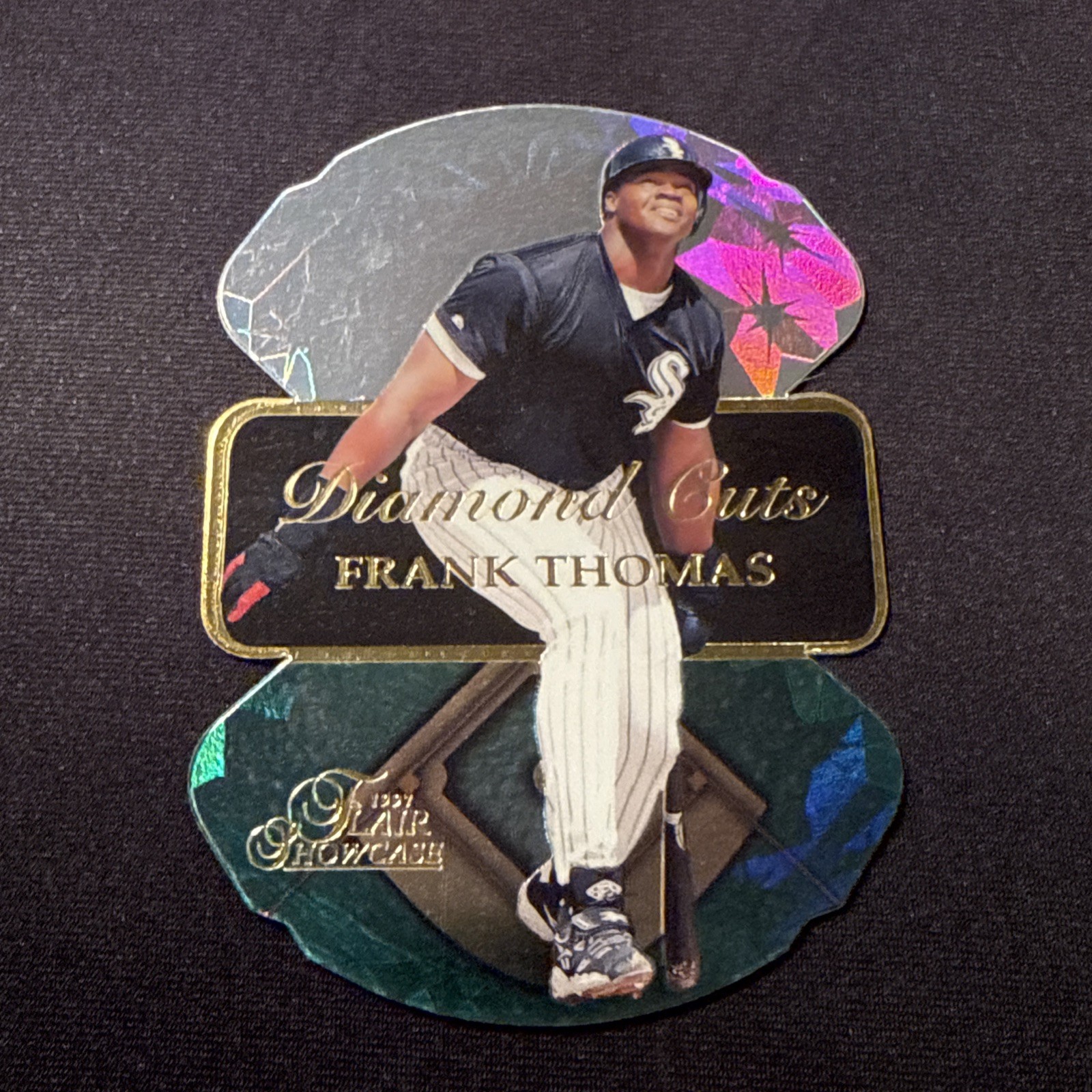 FRANK THOMAS 1997 Fleer Flair Showcase #17 Diamond Cuts Die Cut Insert