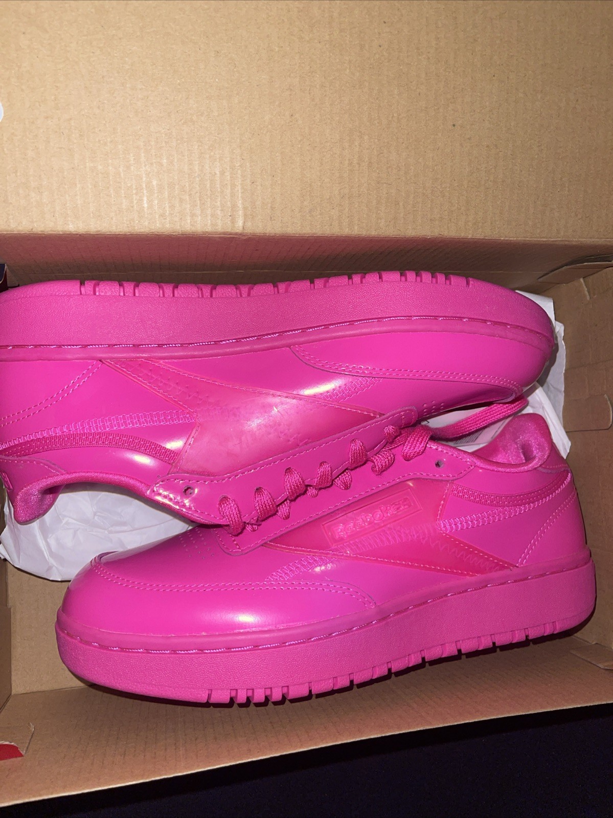 Reebok Club C Double Cardi B Women's Sneakers - Dynamic Pink 9.5 image 3