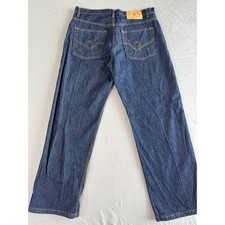 Rocawear Y2K Jeans Mens W36 L32 Blue Hip Hop Style Streetwear Baggy Grunge