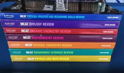 Kaplan MCAT Review 2023-2024 Complete 7-Book Set & Quick-sheets  GOOD