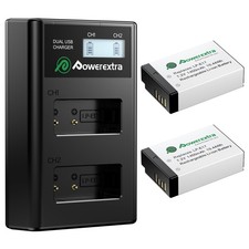 LP-E17 Battery and USB Dual Charger for Canon EOS R8,R50,R100,RP,R10, Rebel