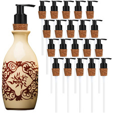 Tioncy 20 Pcs Soap Dispenser Pump Cork Stopper Easy Press In Replacement Soap