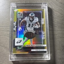 2025 Jersey Fusion Press Proof GAME USED BALL A.J Brown  ONE of ONE SEALED 