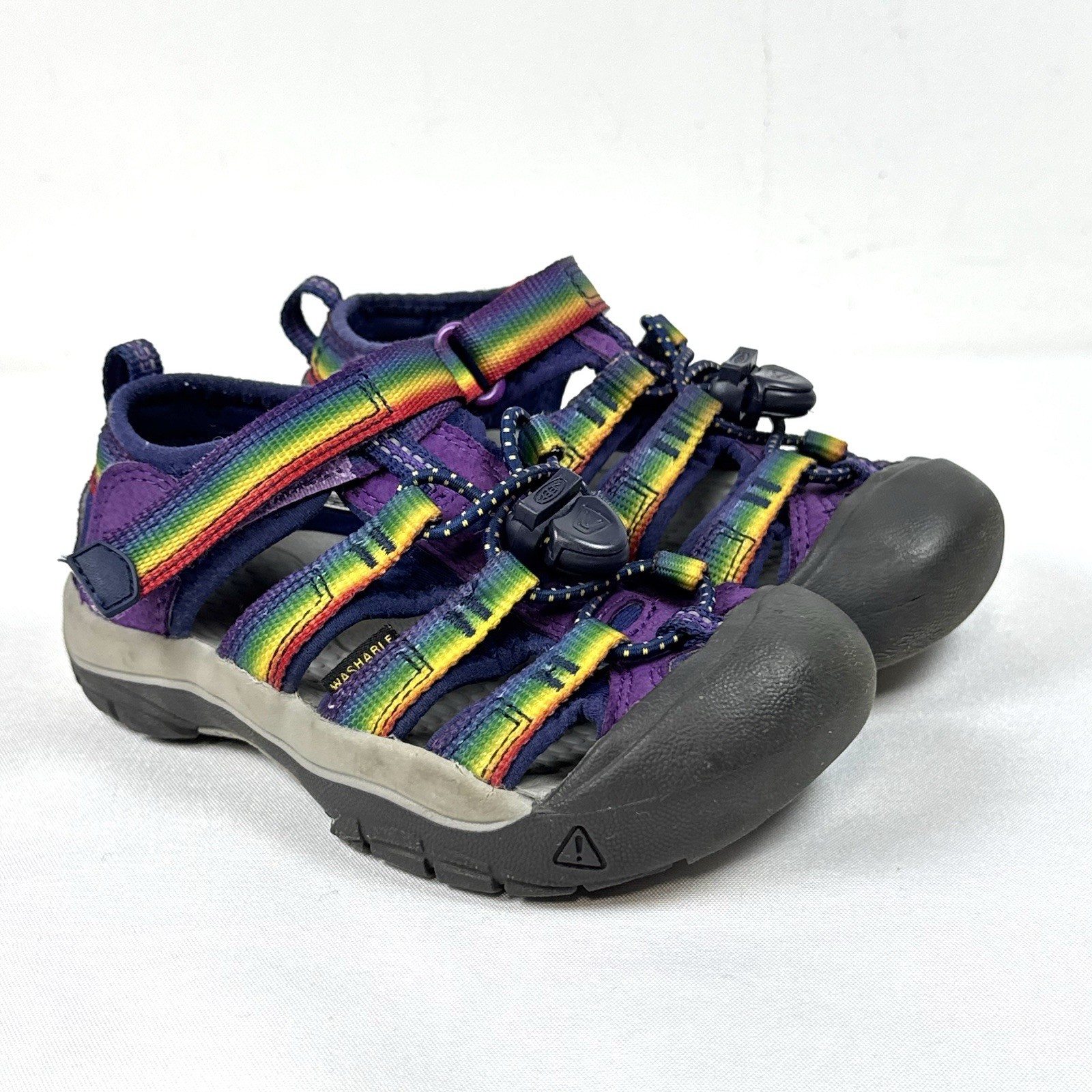 Sandali Keen Kids Newport H2 arcobaleno multi tillandsia viola taglia 10 $65 PULITI!