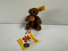 Vintage Steiff Mohair Teddy Bear 0206/11 Brown Mini Plush West Germany Toy