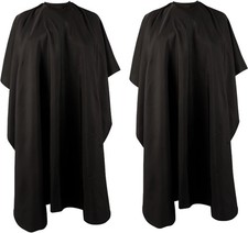 Professional Hair Cutting Cape 2 Pack , Salon Barber Cape with Adjustable Snap C