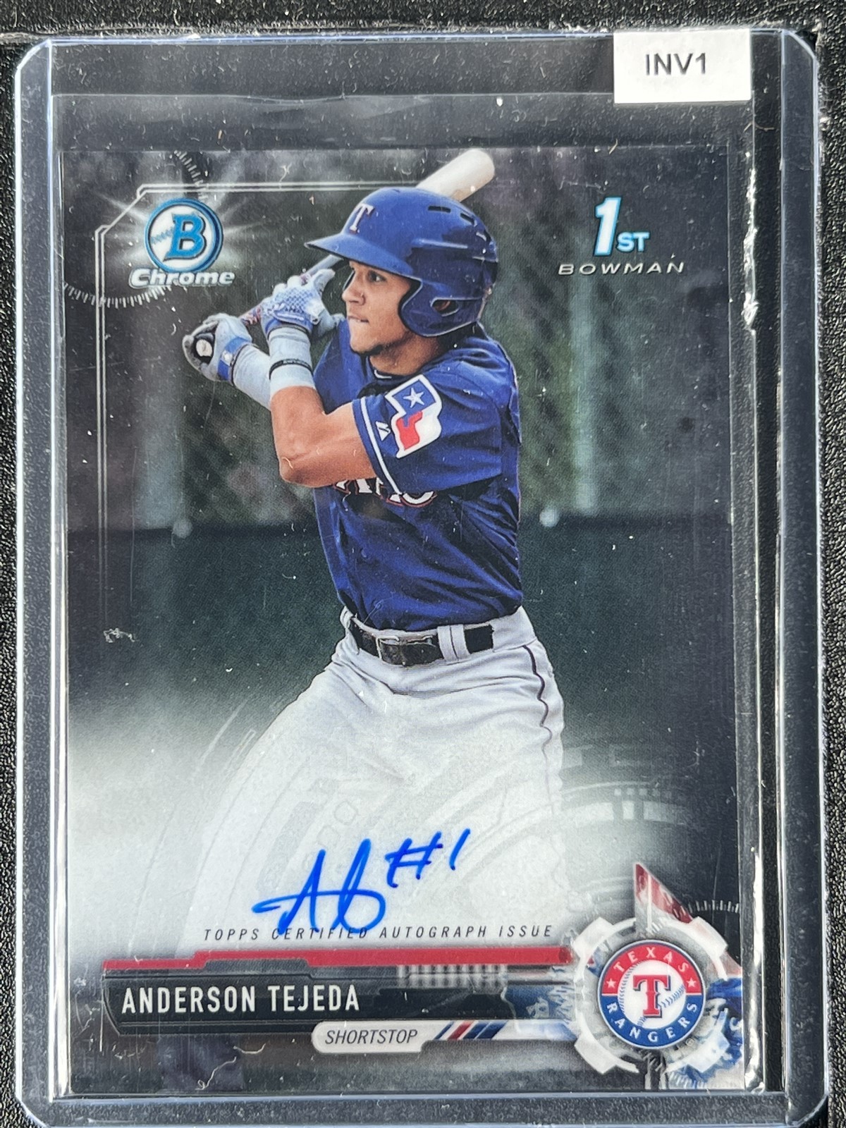 Tejeda, Anderson - 2017 Bowman Chrome Prospect - Autograph - INV1