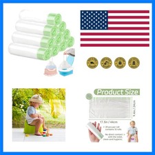 200 Pack Portable Potty Chair Liners with Drawstring,Disposable Potty Liners ...